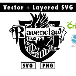 ravenclaw svg and png files for cricut machine , anime svg , manga svg , goku svg