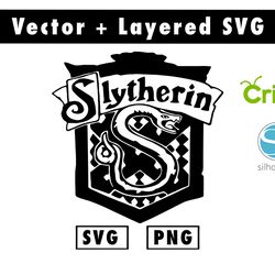 slytherin svg and png files for cricut machine , anime svg , manga svg , goku svg
