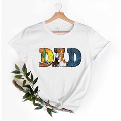 western dad t-shirt, father shirt, gift for dad, father's day shirt, love dad shirt, gift from kids, cowboy dad shirt