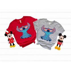 stitch shirt, disney 4th of july shirt, 4th of july disney vacation shirt, stitch 4th of july shirt, disney patriotic