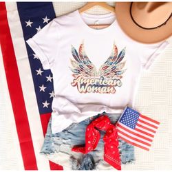 american women retro t-shirt, july 4th shirt, usa shirt, freedom shirt, fourth of july shirt, independence day shirt