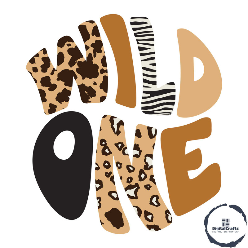 Wild One Safari Birthday Kids Svg For Cricut Sublimation Files