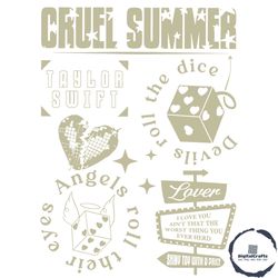 cruel summer eras tour devils roll the dice angels roll their eyes svg