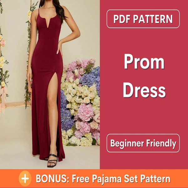 Dress Sewing Pattern | Prom Dress Pattern | Formal Dress Pat | Inspire Uplift dress-sewing-pattern-prom-dress-pattern-formal-dress-pat-inspire-uplift