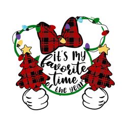 minnie mouse it's my favorite time of the year, xmas 2020 sublimation, christmas tree png,xmas 2020, silhouette svg fies