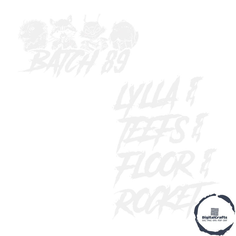 Rocket Raccoon Rocket And Friends SVG Graphic Design Files