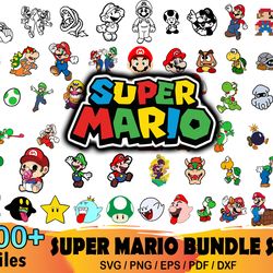 200 super mario bundle svg, mario svg, mario clipart, mario svg, mario clipart, mario cricut, super mario svg, super mar