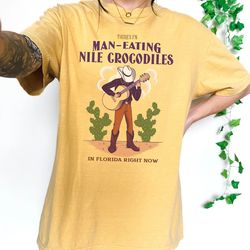 man eating nile crocodiles unisex premium comfort colors t-shirt - vanderpump rules