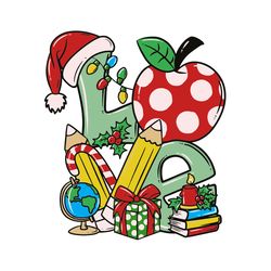 christmas svg, christmas teacher, teacher svg, love teacher svg, teacher gift, christmas shirt svg, silhouette svg fies