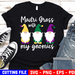 mardi gras with my gnomies svg, mardi gras gnomes, kids mardi gras, mardi gras parade shirt svg file for cricut