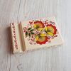 wooden floral painted desktop stand for phone