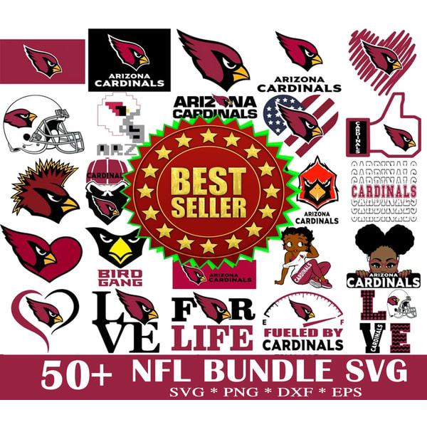 Cardinal Football Ripedlogo Arizona Cardinals Logo logo svg bundle, American football sv | Inspire ...