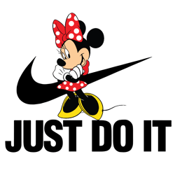 minnie just do it logo svg, minnie just do it svg, just do it svg, brand logo svg, luxury brand svg, fashion brand svg