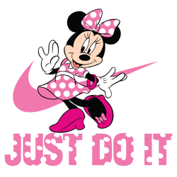 minnie just do it logo svg, minnie just do it svg, just do it svg, brand logo svg, luxury brand svg, fashion brand svg