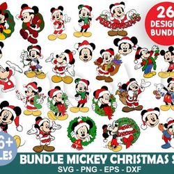 26 designs christmas mickey disney svg bundle