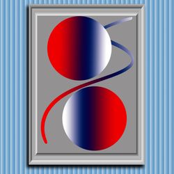 digital wall abstract steampunk poster