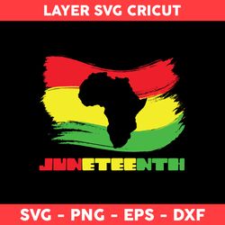 Africa Flag Svg, Juneteenth Svg, Flag Svg, Black History Svg, Png Dxf Eps Digital File - Digital File