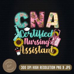 certified nursing assistant coffee cups png sublimation design, coffee cups png design, nurse life png, cna png