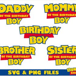 toy story birthday boy svg bundle family | toy story png bundle, toy story t shirt svg, toy story svg, toy story shirt