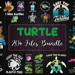 20 files turtle bundle svg, turtle svg, turtle vector, turtle clipart, sea turtle svg, save the turtle svg, save the oce