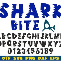 shark bite font otf, shark font svg, shark font png, shark vector font, shark letters svg cricut, shark bite font svg