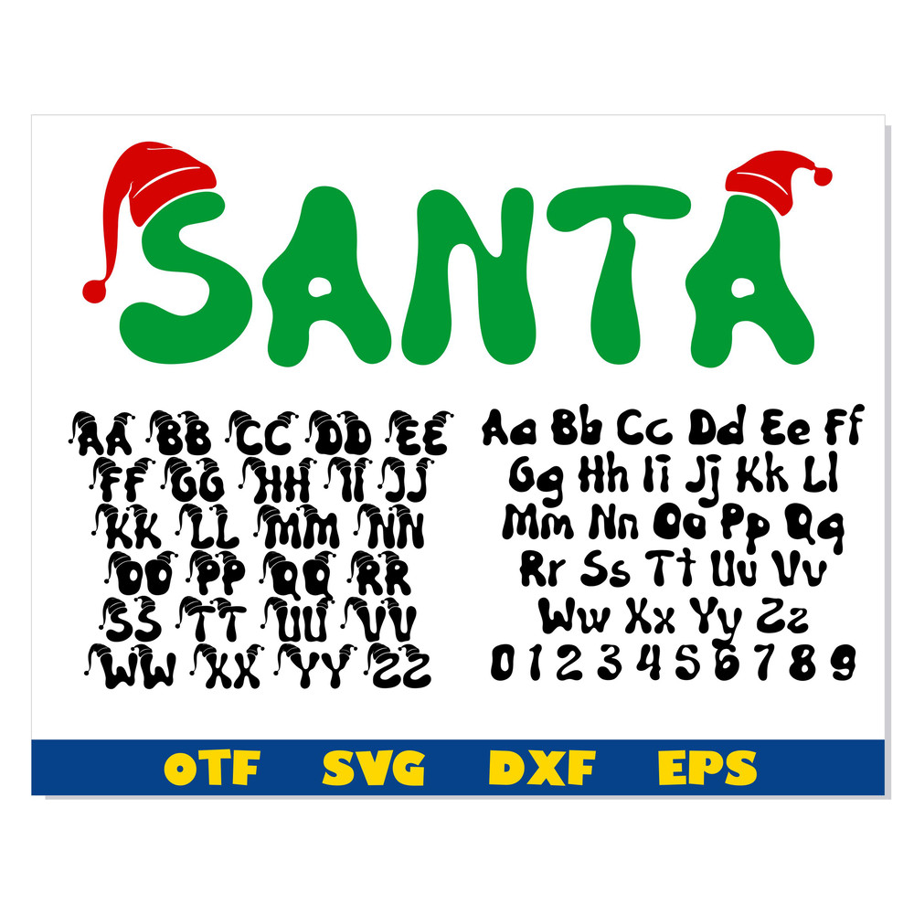 Christmas Santa font svg 1.jpg