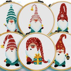 Christmas gnome cross stitch, Funny christmas cross stitch, Small cross stitch, Cross stitch baby, Digital PDF