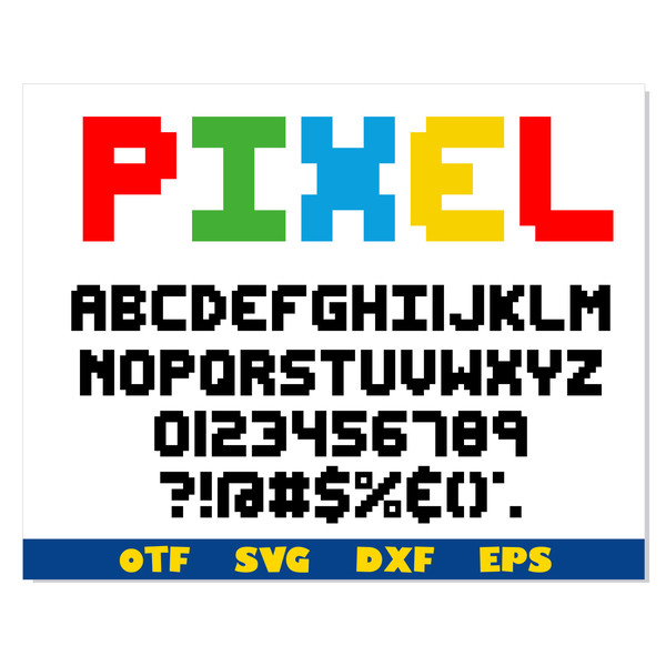 Pixel font svg, Pixel font ttf, Pixel font otf, Arcade Game Inspire