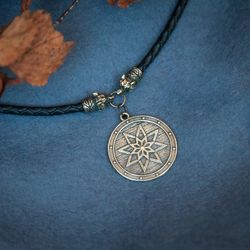 Alatyr Auseklis pendant. Morning Star symbol. Slavic jewelry. Baltic jewelry