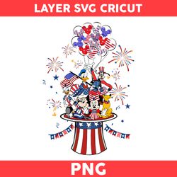 4th of July Mickey and Friends Png, Disney 4th Of July Png, 4th Of July Png, Mickey Patriot Day Png - Digital File