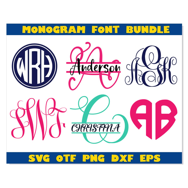 Monogram SVG Bundle, Monogram Font Bundle, Monogram svg Bund | Inspire ...