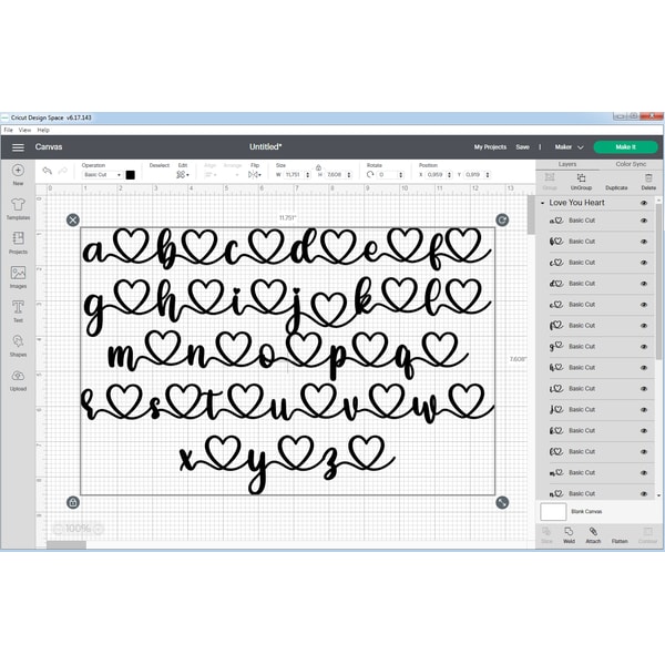 Love you Font with Hearts | Valentines Day Font, Script Font | Inspire ...