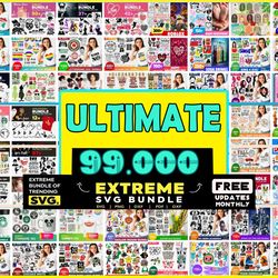 99000 giga bundle svg, harry potter svg, marvel svg