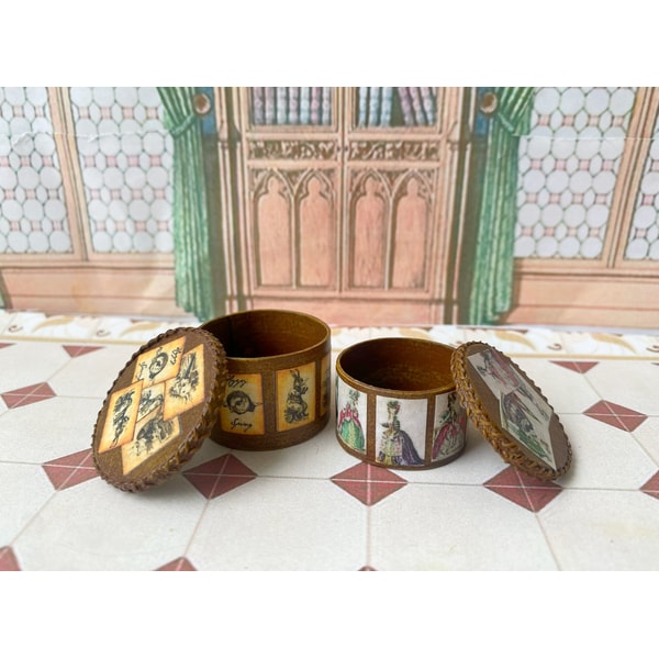 Puppet Storage Boxes Boxes for doll house. Storage box. 1:12. Puppet miniature. D | Inspire ...