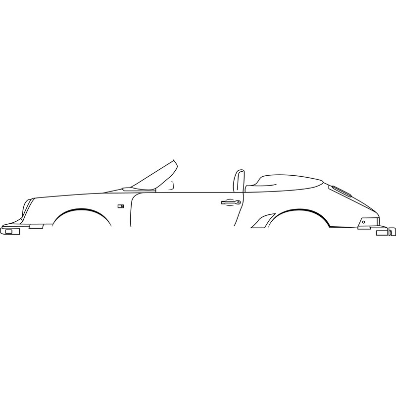 Porsche Speedster Sportscar Car LINE ART vector file.jpg