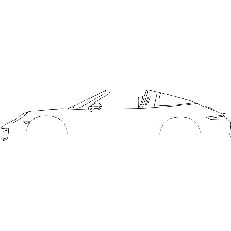 Targa 4 GTS Sportscar Car LINE ART vector file.jpg
