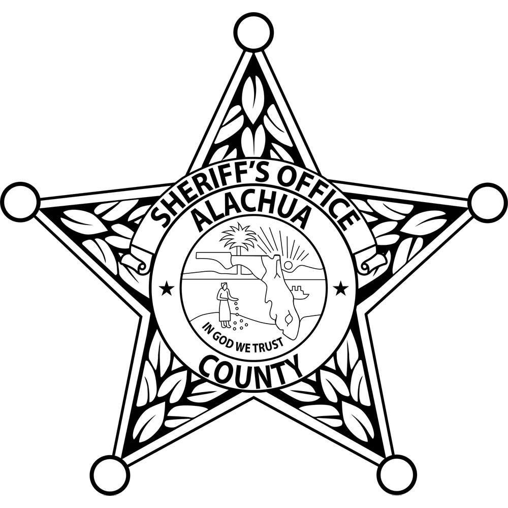Alachua County Florida Sheriff Department line art Badge vector file line art.jpg