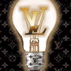 Louis Vuitton Light Bulb PNG Tumbler Wrap Digital Designer Download