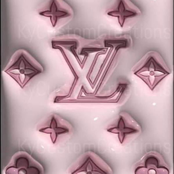 pink louis vuitton logo png