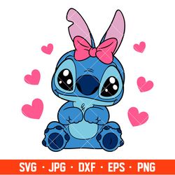 Cute Baby Stitch Svg, Free Svg, Daily Freebies Svg, Cricut, Silhouette Vector Cut File
