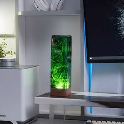 deep green sea, night light, epoxy lamp, resin lamp, lamp night , epoxy resin lamp, table lamp, custom night ligh, lamp