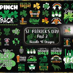 40 designs st patricks day bundle svg part 2, irish svg, shamrock svg