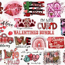 19 designs valentine sublimation bundle png, love png, heart png