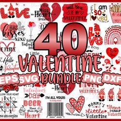 284 design valentine bundle png, valentine png, valentine day png