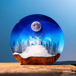 landscape light, night light, epoxy lamp, resin lamp, resin night light, epoxy lamp, lamp night, custom night ligh, lamp