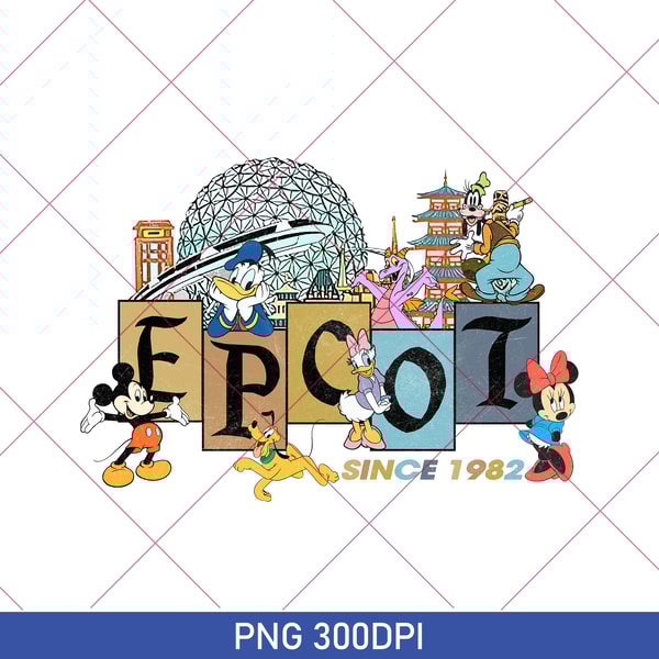 Retro Epcot PNG, Vintage Epcot 1982 PNG, Disney PNG, Vintage - Inspire ...