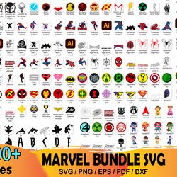 100 marvel bundle svg, hero svg, marvel svg, avengers svg