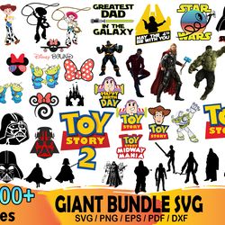 3000 giant bundle svg, disney svg, disney princess svg