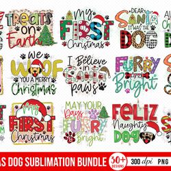 30 designs christmas dog sublimation bundle png,christmas png