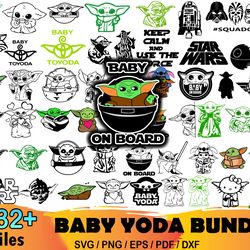 232 baby yoda bundle svg, star wars svg, mandalorian svg